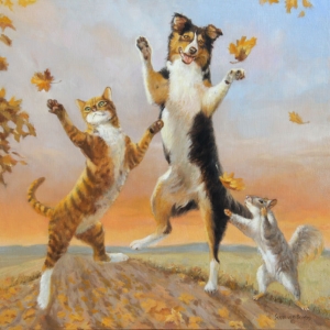 Feel the Joy, 20" x 20", oil on canvas, $2300